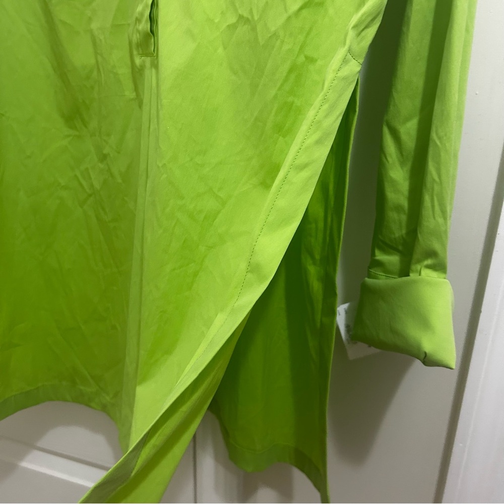 Dolce & Gabbana Lime Green Tunic Top or Swimsuit Coverup Vintage Size 10 - Picture 6 of 8